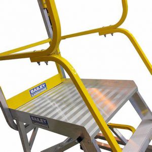 Glass Handrail Fiber Platform Ladder JB EN131 FPL [Level 4 (FPL-4SS)]